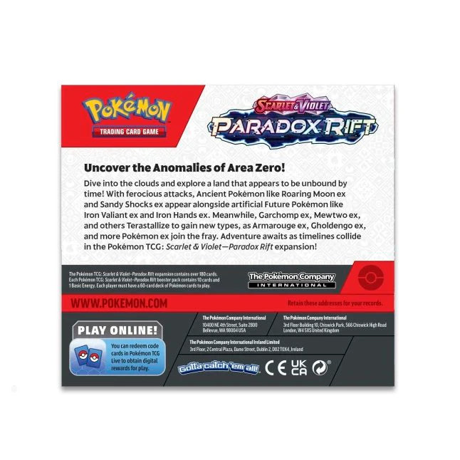 Pokémon TCG: Scarlet & Violet 4 - Paradox Rift Booster Box (36 Packs)